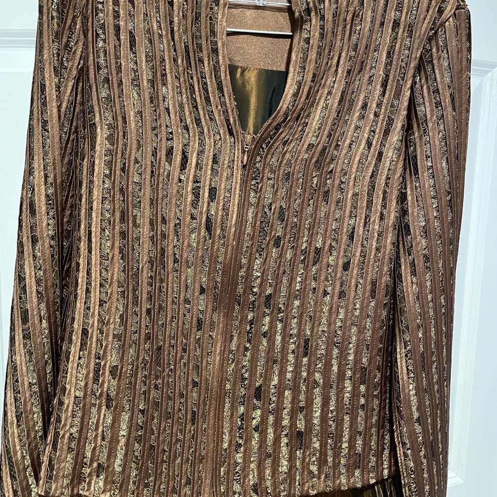 N0W $29 SUPER REDUCED SPECIAL Rich Copper Cartise Jacket & Skirt - Picture 4 of 14